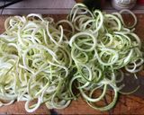 Foto del paso 1 de la receta: Pasta de calabacín en salsa alfredo con pollo y champiñones