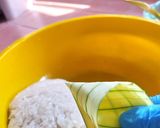 Gambar langkah 5 resipi Ketupat Palas Kelantan.