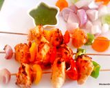 A picture of step 5 of Keto Chicken Malai kebab.