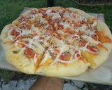 Foto langkah ke 13 dari resep 2 pizza sosis 24cm.
