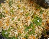 A picture of step 3 of ChickenSpring rolls.