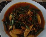 Foto langkah ke 5 dari resep Tumis kacang panjang cumi asin pedas.