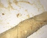 A picture of step 7 of Fishroll with bread crumbs.