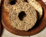 Foto del paso 6 de la receta: 🥯Bagels de lino, avena y yogur 🥯 sin levadura, sin amasado 🥯 Pocos ingredientes