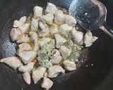 A picture of step 3 of Yogurt and mint chicken.