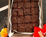A picture of step 3 of Orange ginger hazelnut brownies.