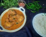 A picture of step 3 of Rohu fish curry.