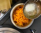 A picture of step 3 of Radish/ mooli ka aachar.