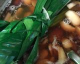 Hình bước làm 2 của món Củ năng đường nâu lá dứa