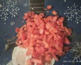 Une image de l'étape 2 de Ojja au merguez.