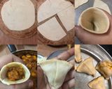 A picture of step 7 of Spicy Paneer Masala Samosas.