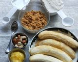 A picture of step 1 of Banana Jaggery Burfi.