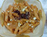 A picture of step 3 of Pink creamy pasta.