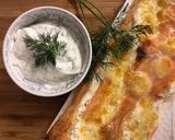 Une image de l'étape 3 de Pizza saumon / pacifique.