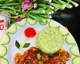 Hình bước làm 4 của món Gà rôti cùng xôi lá dứa