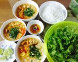 Hình bước làm 5 của món Bún chả cá