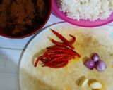 Foto langkah ke 1 dari resep Nasi goreng rendang.