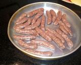 A picture of step 11 of Alexandrian Sausage.