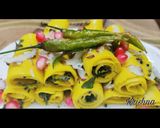 A picture of step 10 of Khandvi🥰.