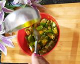 A picture of step 4 of Green Chilli Pickle.