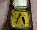 A picture of step 4 of Rajasthani Besan Kadhi.