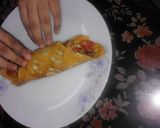 A picture of step 12 of South Indian street Bonda inspired Mash Wrap.