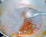 A picture of step 3 of Cabbage manchurian.