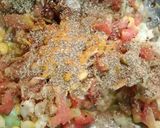 A picture of step 4 of Cheese cornflakes veggie poha.