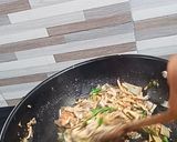 Foto langkah ke 6 dari resep Tumis kembal pisang, daun melinjo,cabe hijau.