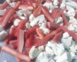 A picture of step 3 of Mix veg pickle.