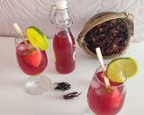 Une image de l'étape 5 de Infusion glacée au gingembre/fleurs d’hibiscus/citron.