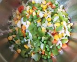 A picture of step 3 of Beetroot soup with Mexican salad.