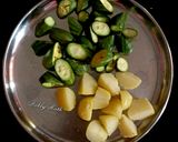 A picture of step 3 of Aloo potol rasa (Odia style potato pointed gourd curry).