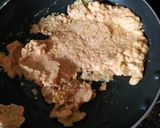 A picture of step 2 of Veg seekh kabab sizzler.