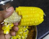 A picture of step 4 of Steamed Sweet Corn Chaat.