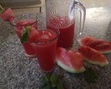 A picture of step 1 of Water melon cooler.