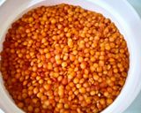Une image de l'étape 1 de Galette de lentilles corail.