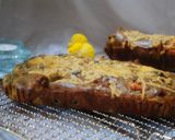 A picture of step 11 of My savoury bread (cake) نان زیتون با سبزیجات.