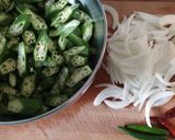 A picture of step 1 of Crispy bhindi fry.