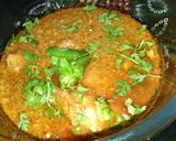 A picture of step 9 of Chicken qorma.