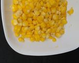 A picture of step 2 of Corn and sprout salad.