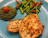 Hình bước làm 4 của món Ức gà Áp chảo - Pesto sốt
