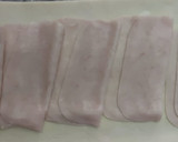 Foto del paso 2 de la receta: Trenza de hojaldre de pavo y queso