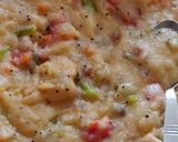 A picture of step 7 of Vegetable Upma.