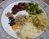 A picture of step 4 of Piyaz gosht.