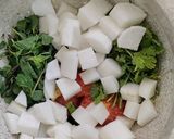 A picture of step 4 of Mooli ki Chutney.
