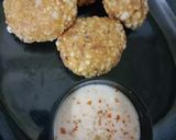 A picture of step 8 of Sabudana vada.