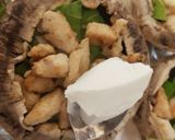 A picture of step 6 of My Garlic cheese & Chicken Stuffed Mushrooms. ❤️.