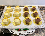 Foto del paso 23 de la receta: Tartitas de chocolate “negro y blanco”, rellenas con crema de nueces