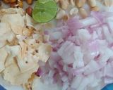 A picture of step 1 of Muesli bhel.